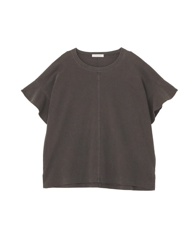 Green Parks ピグメントフリルカットプルオーバー Gray