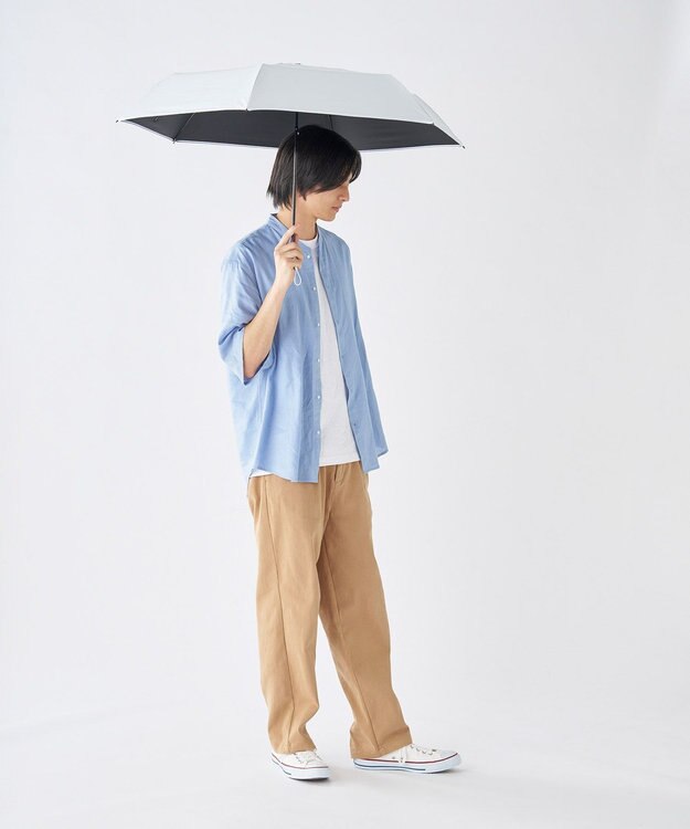 MOONBAT 【世界初の放射冷却素材】REIKYAKUパラソル ラディクール 折りたたみ傘 54㎝ 晴雨兼用 日傘 遮光100％ UV100％ 遮熱 ホワイト