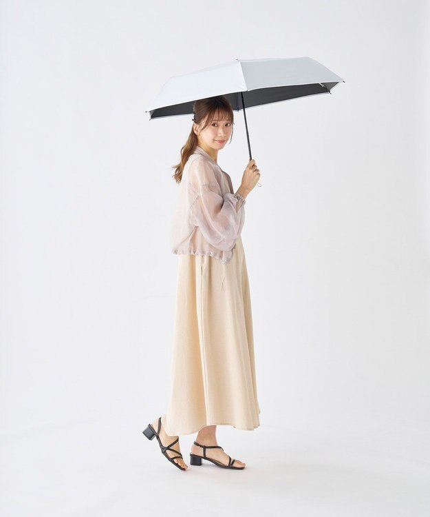 MOONBAT 【世界初の放射冷却素材】REIKYAKUパラソル ラディクール 折りたたみ傘 54㎝ 晴雨兼用 日傘 遮光100％ UV100％ 遮熱 ホワイト