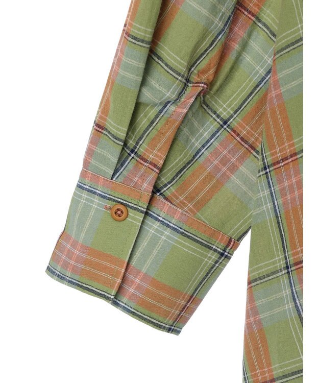 CRAFT STANDARD BOUTIQUE チェックフィッシュテールチュニック Light Green