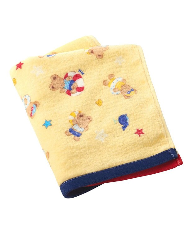 MIKI HOUSE HOT BISCUITS 【ミキハウス】 ミキハウスベア フェイスタオル 黄