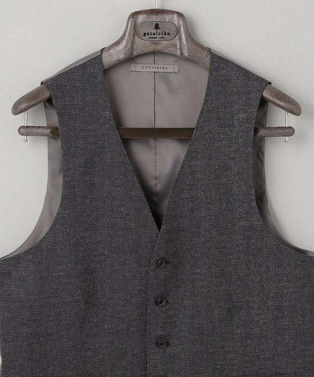 GOTAIRIKU 3ピース対応【圧倒的清涼感】クールドッツ セットアップベスト_クラシックプリント(26年モデル) グレー系8