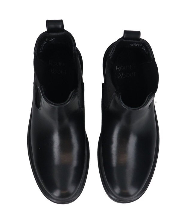 Bridget Birkin 【Round About】プルストラップサイドゴアショートブーツ ブラック