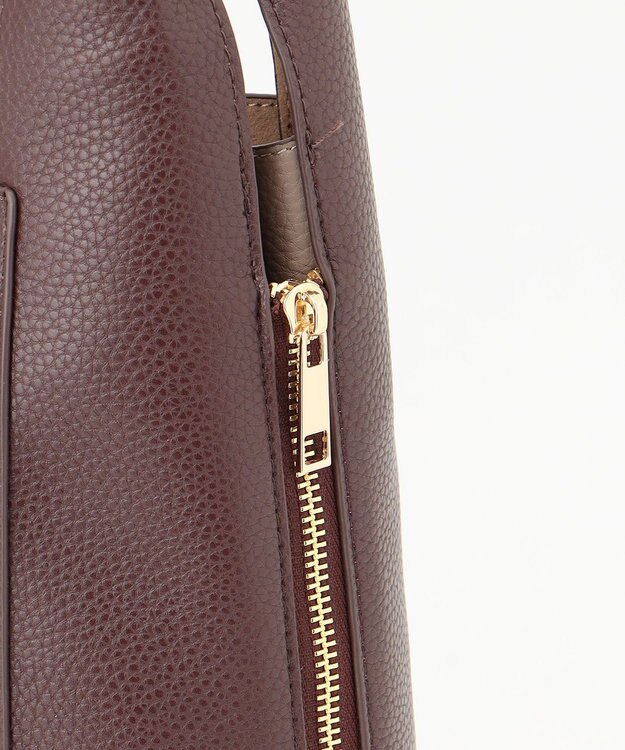 LA BAGAGERIE コンビカラー　ライトウェイトトート ワイン