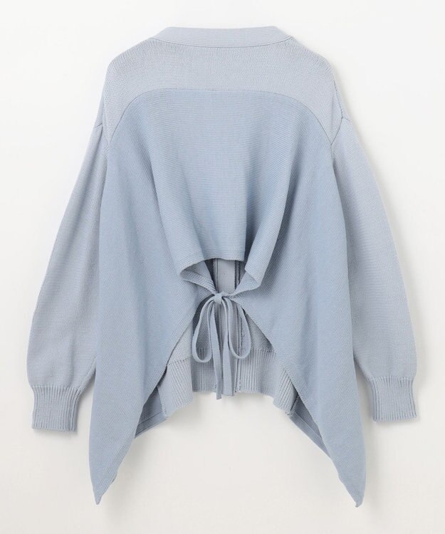 GRACE CONTINENTAL リリヤーンルーズカーディガン ブルー