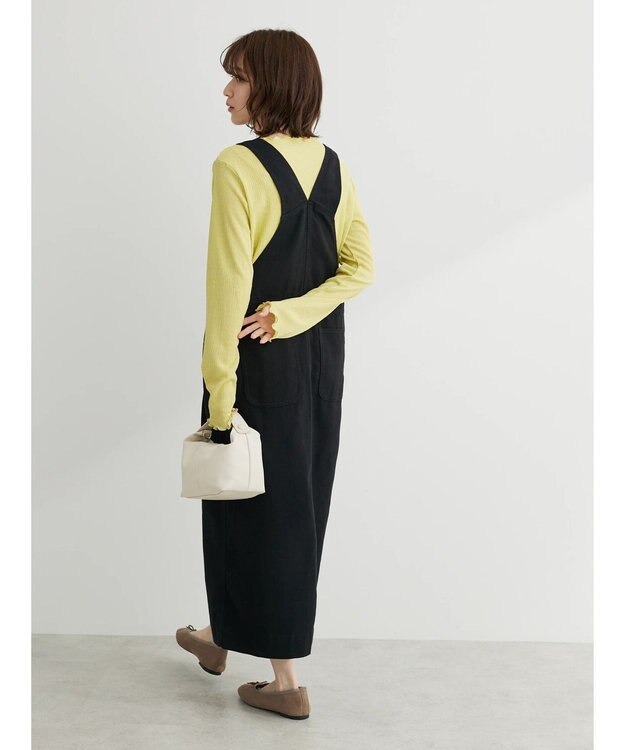 Green Parks カツラギサロペットスカート Black