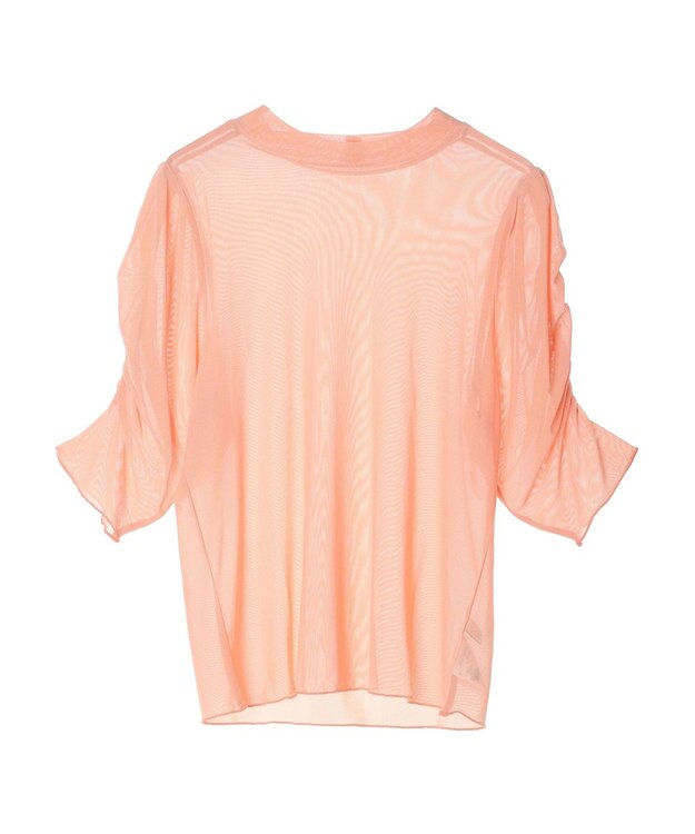 earth music&ecology ５分袖シアーインナー Pink