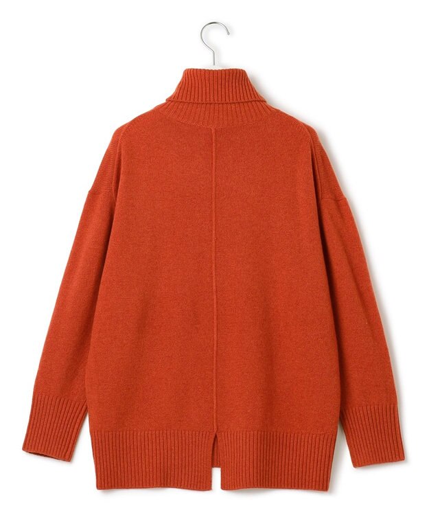 J.PRESS YORK STREET 【WOMEN】ウールカシミヤ タートルネックニット オレンジ系