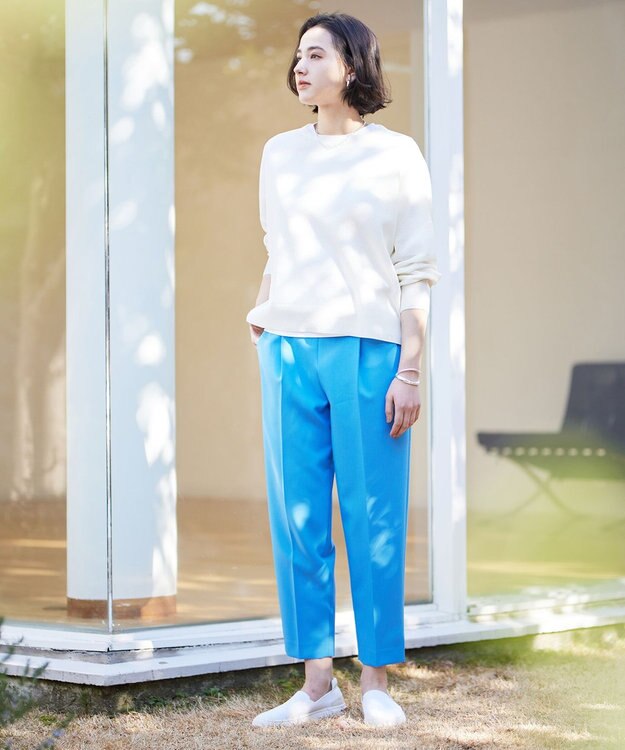 UNFILO 【洗える】リネンリンクスメッシュ　プルオーバー オフ