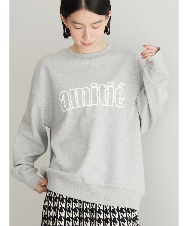 AMERICAN HOLIC 発泡ロゴポンチプルオーバー Light Gray Mixture