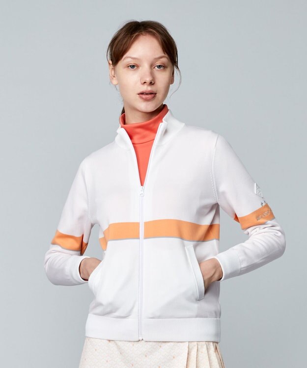 23区GOLF 【WOMEN】ニットブルゾン ホワイト系