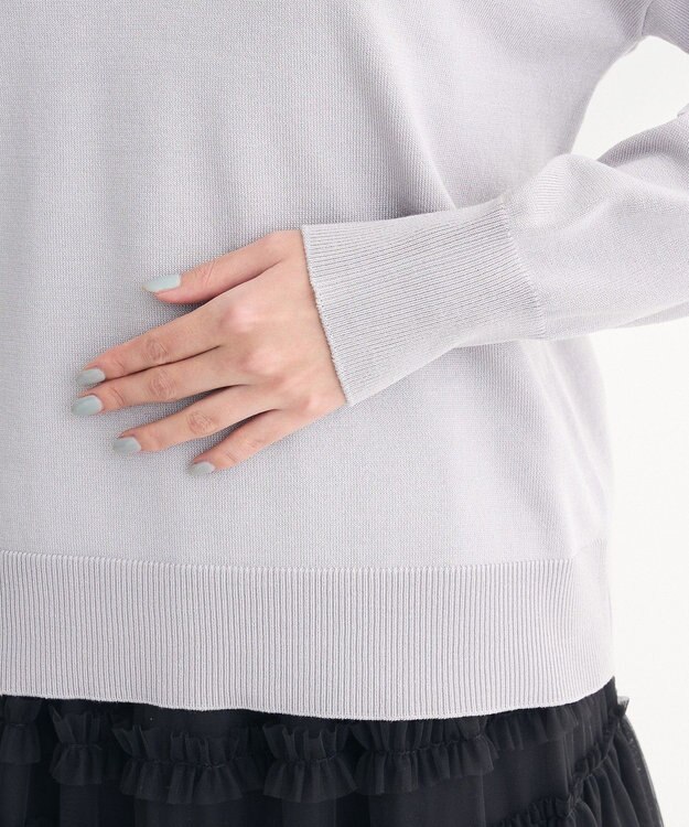 Green Parks さがら刺繍ロゴニットプルオーバー Gray