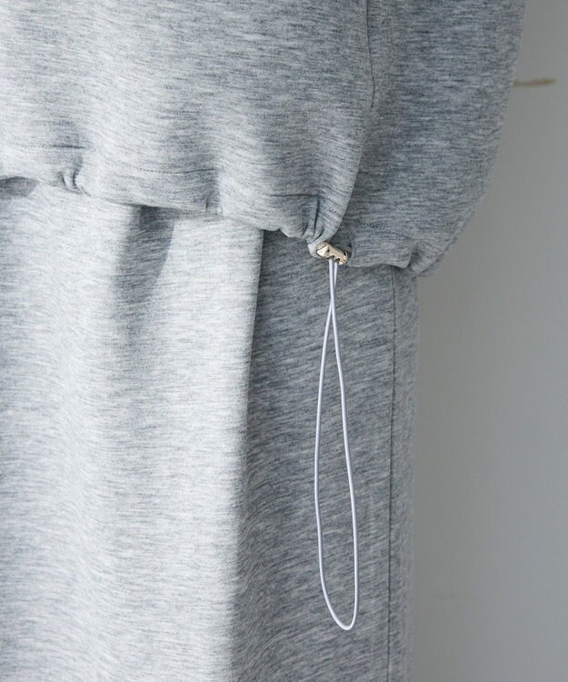 Green Parks ダブルＺＩＰ裾ドロストパーカー Gray Mixture