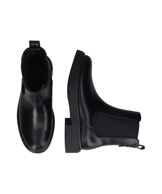 Bridget Birkin 【Round About】プルストラップサイドゴアショートブーツ ブラック