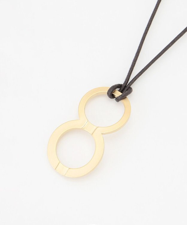 自由区 ダブルスカーフリング ネックレス マットゴールド