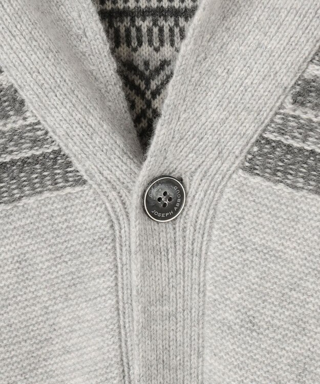 JOSEPH ABBOUD MOUNTAIN 【SPACE／UNISEX】ピュアカシミアアンダイド カーディガン ライトグレー系7