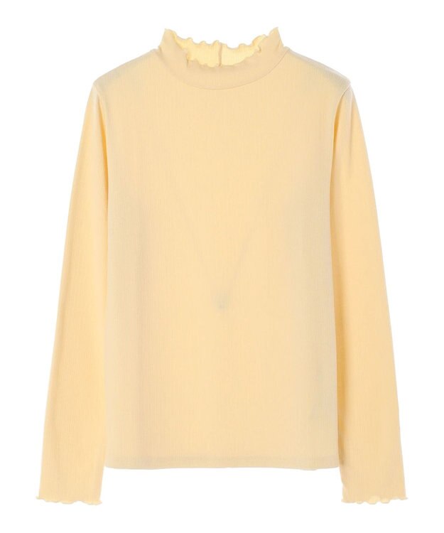 earth music&ecology テレコリブメローハイネックインナー Light Yellow