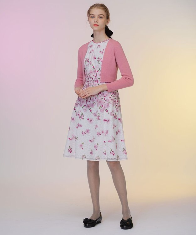 TOCCA 【洗える！】CASHEMERE ボレロ ローズ系