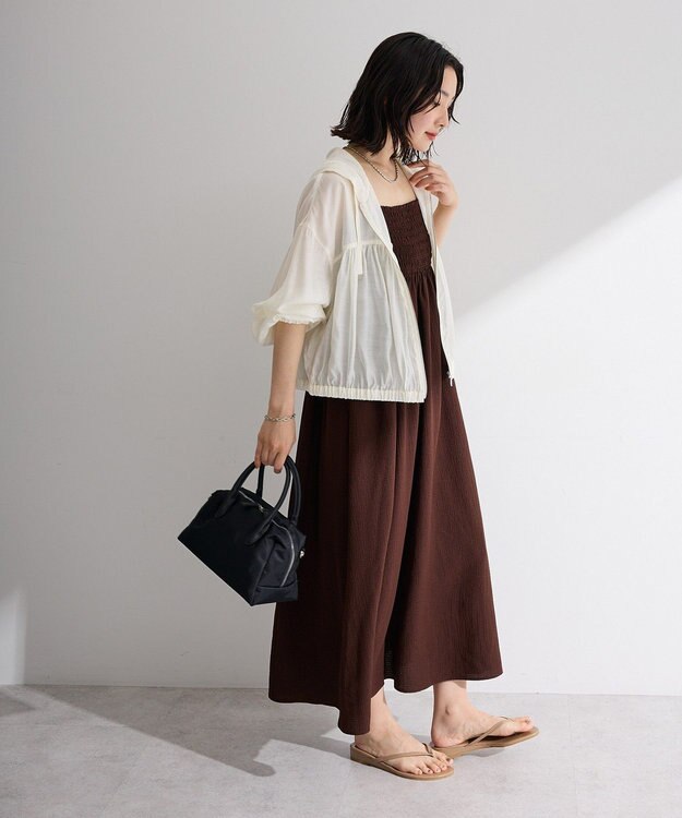 Green Parks サッカーキャミワンピース Brown
