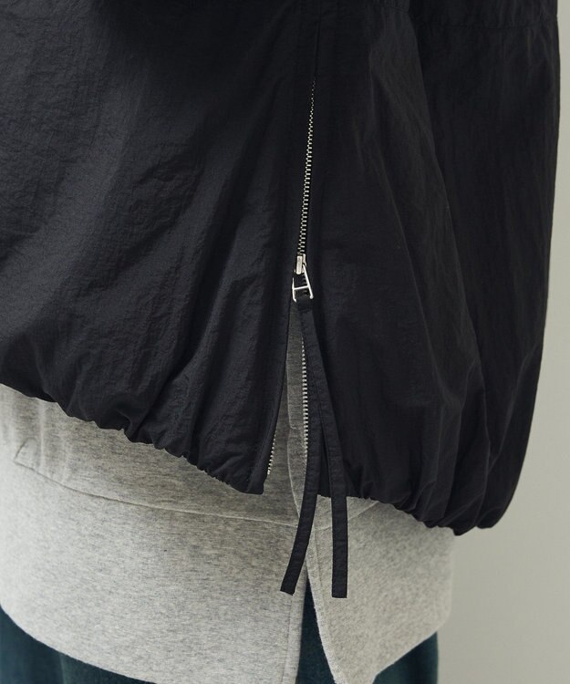 Green Parks サイドZIP中綿コクーンベスト Black