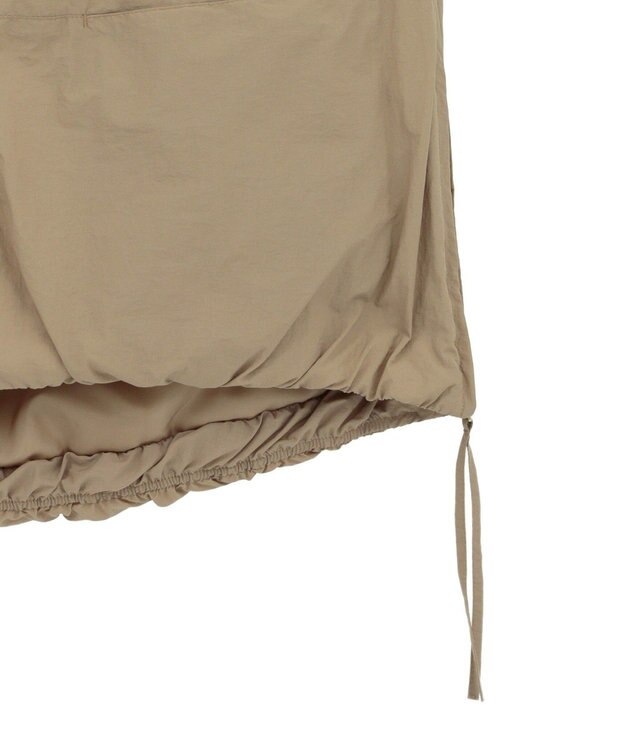 Green Parks サイドZIP中綿コクーンベスト Beige