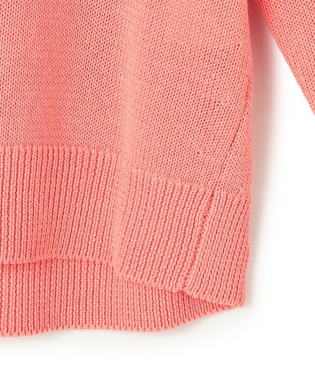 23区 【先行予約】コットンギマ クルーネック ニット ピンク系