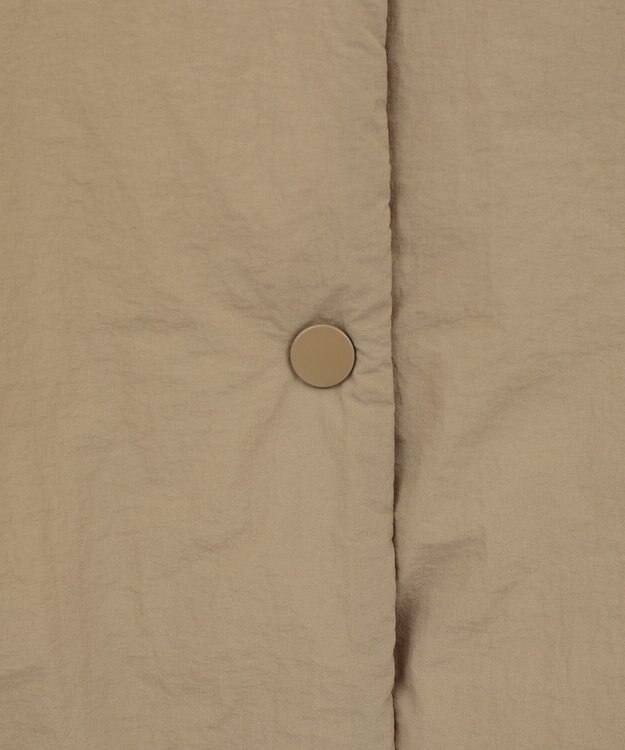 Green Parks サイドZIP中綿コクーンベスト Beige