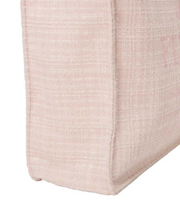 Maison de FLEUR ツイードロゴ刺繍スクエアトートバッグ Pink