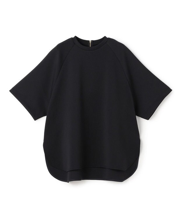 UNFILO L BEAUTY FORM JERSEY light バックZIP プルオーバー ブラック