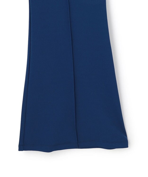 uncrave ジョーゼットダブルジャージー フレアパンツ ブルー