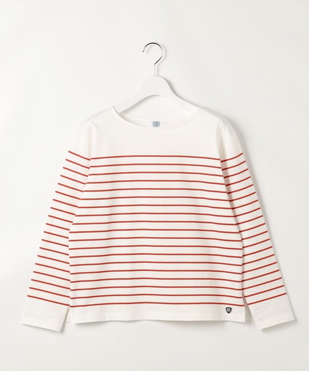 J.PRESS LADIES S バスクボーダー カットソー スカーレットボーダー系