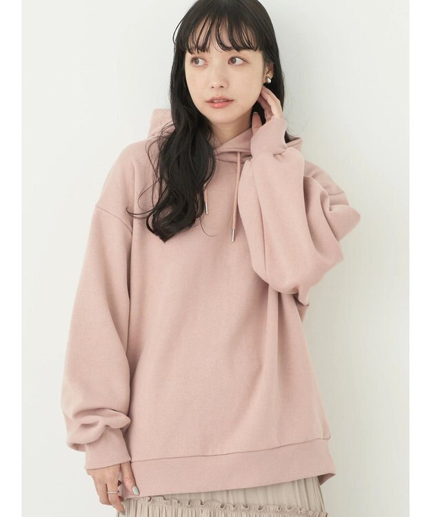 earth music&ecology 裏起毛パーカー Pink