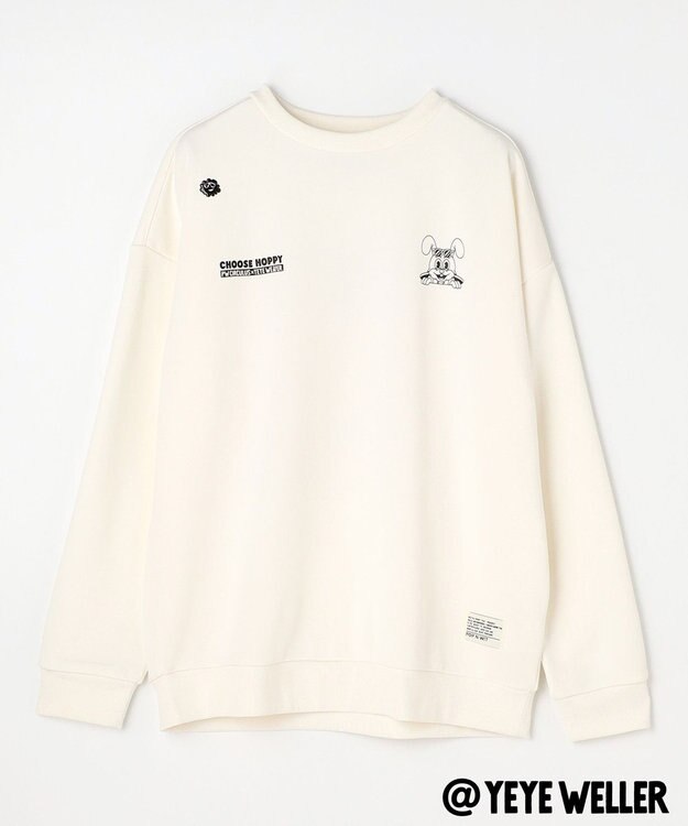 PW CIRCULUS 【UNISEX】【コラボアイテム】Yeyeコラボ スウェット ゴルフ アイボリー系