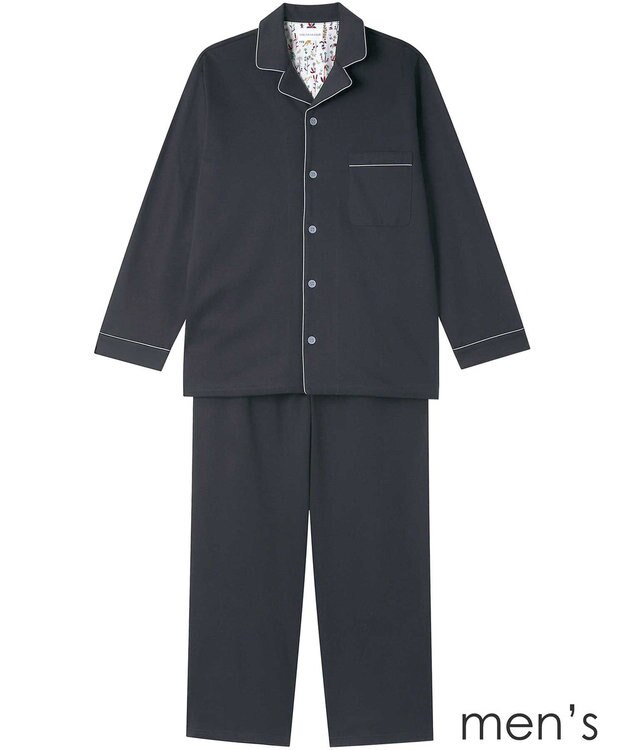 une nana cool 【綿100％】やわらか天竺メンズパジャマ　ＭＡＤＥ　ＷＩＴＨ　ＬＩＢＥＲＴＹ　ＦＡＢＲＩＣ OB