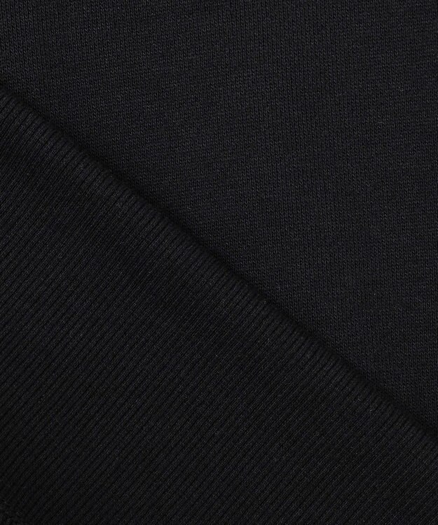 組曲 L ロゴ刺繍入り裏毛パーカー ブラック系