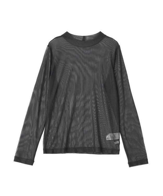 CRAFT STANDARD BOUTIQUE シアーメッシュロングスリーブインナー Dark Gray