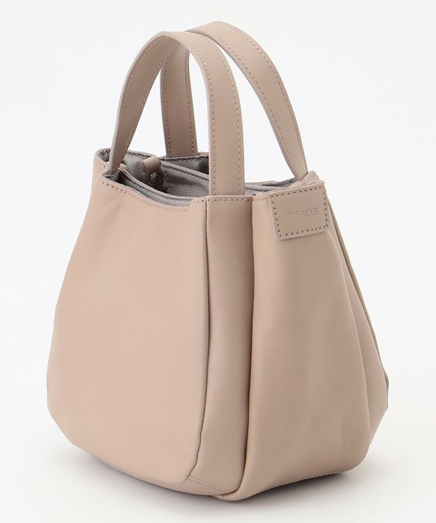 Y'SACCS イタリアンシープ 2wayラウンドトート グレージュ