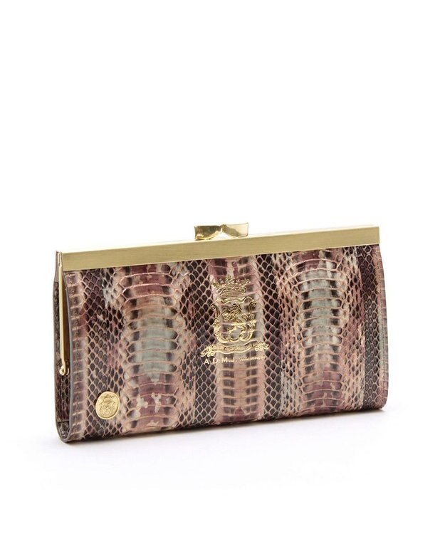 A.D.M.J. 【スネークレザー】ガマグチウォレット ヴィナロッソ