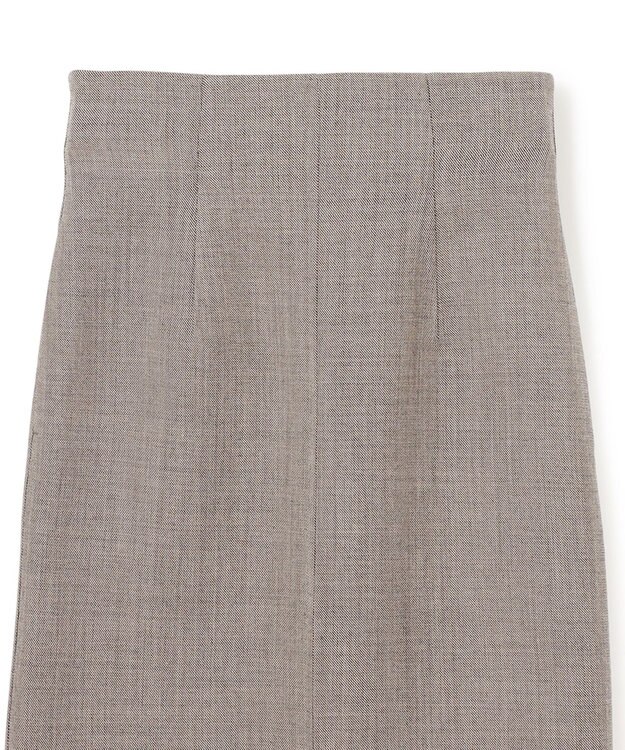 BEIGE， GRANET / ウールリバーIラインスカート Taupe×Ecru