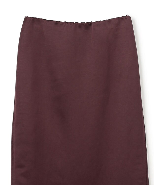 BEIGE， CASSITER / リネンブレンド サテンスカート Bordeaux