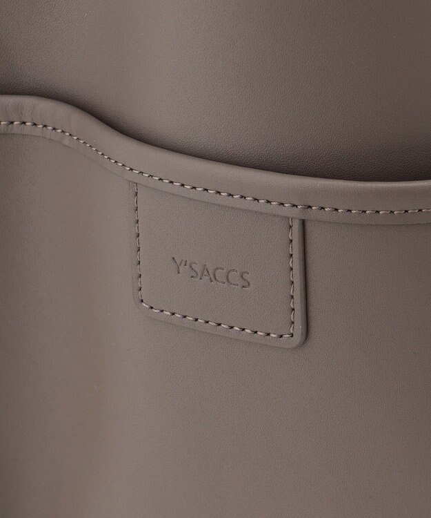 Y'SACCS リサイクルレザー　バインダーA4トートバッグ グレージュ
