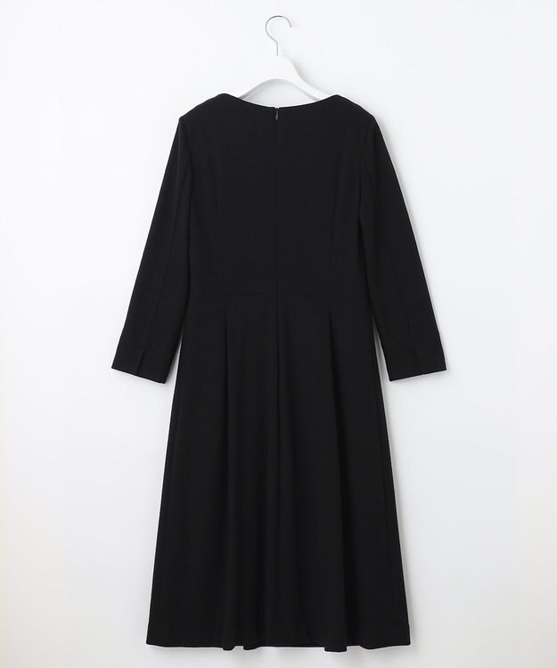 自由区 【セット可】ウールジャージー ワンピース ネイビー系