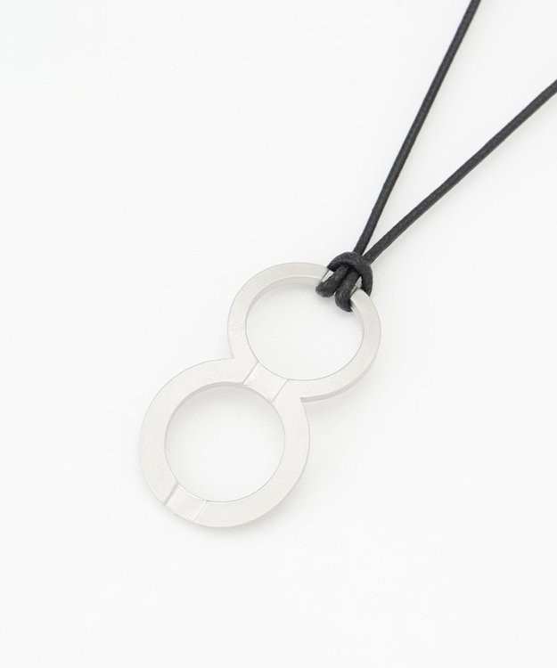 自由区 ダブルスカーフリング ネックレス マットシルバー