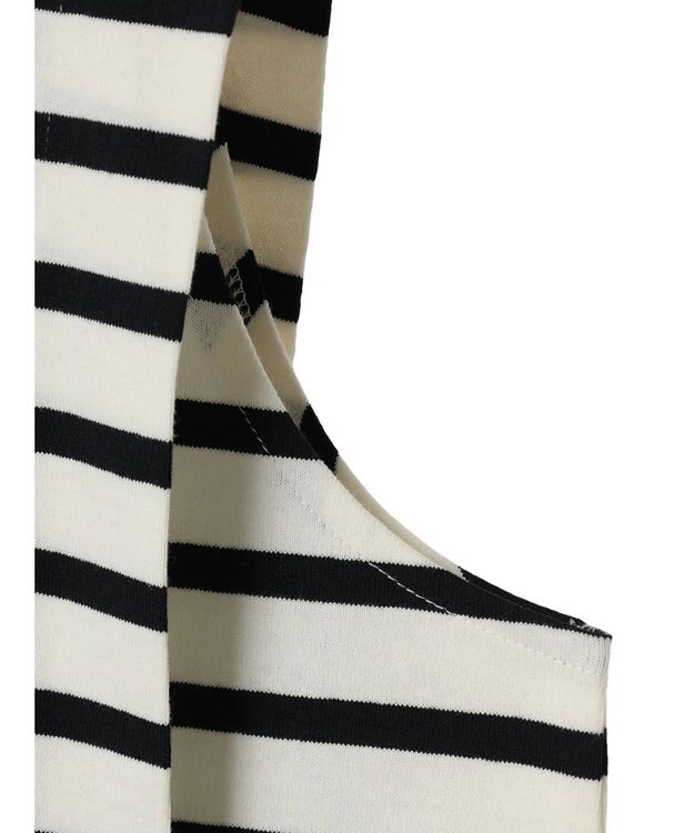 earth music&ecology ボクシーノースリーブチュニック Border