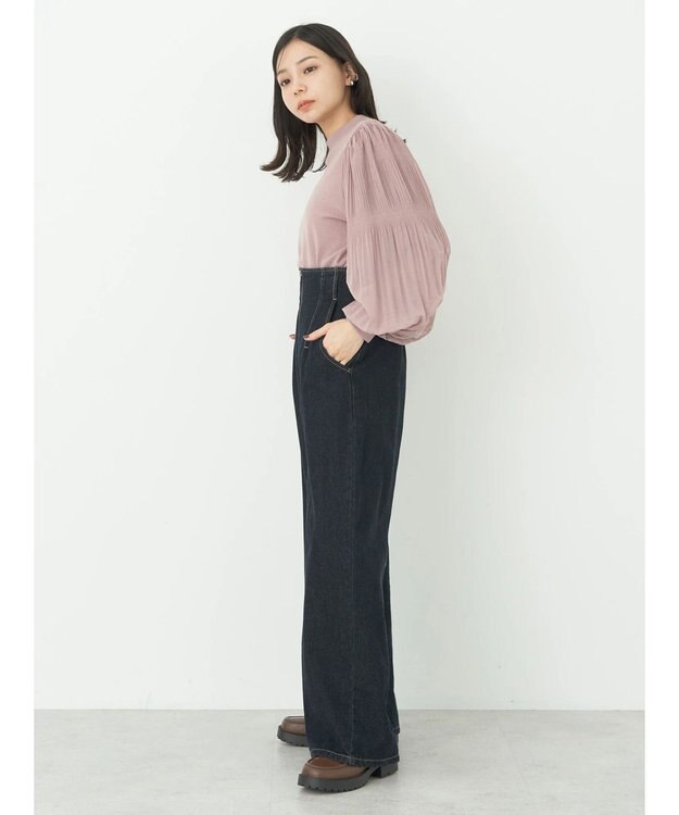 earth music&ecology マジョリカニットプルオーバー Pink Beige