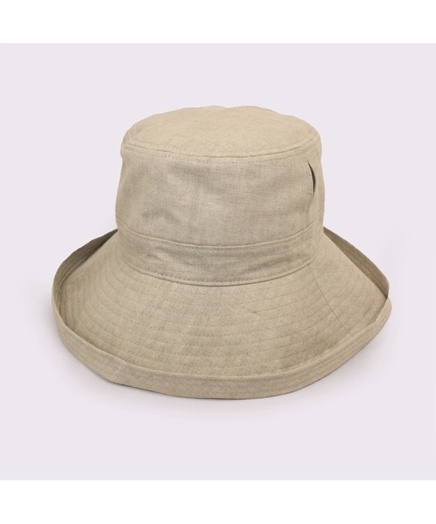 ATRENA 体感-10℃コカゲル リネンエッジアップハット ベージュ