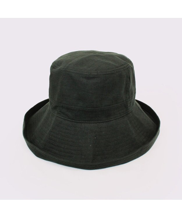 ATRENA 体感-10℃コカゲル リネンエッジアップハット ブラック