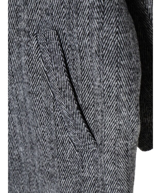 Green Parks ・ＥＬＥＮＣＡＲＥ　ＤＵＥ　ヘリンボーンミドルコート Gray