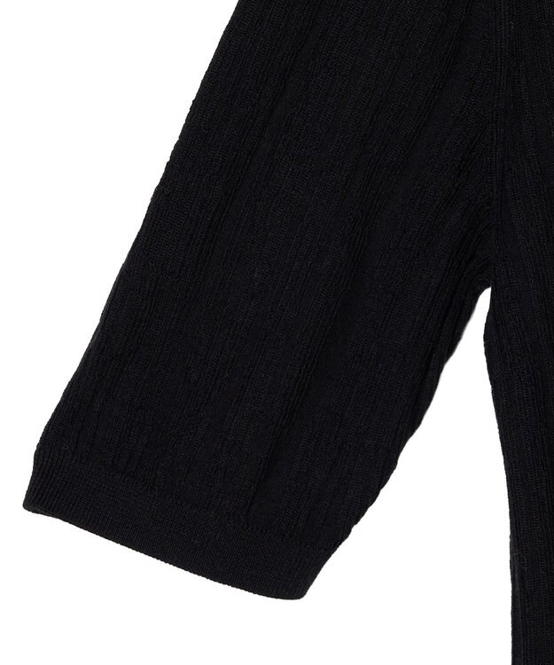 JOSEPH クリンクルリブ　カーディガン Black