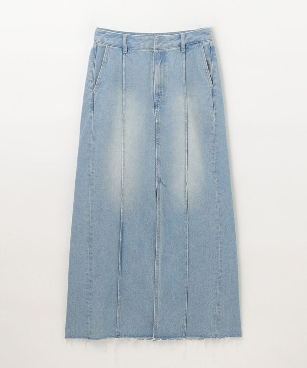 GRACE CONTINENTAL デニムタイトロングスカート サックス